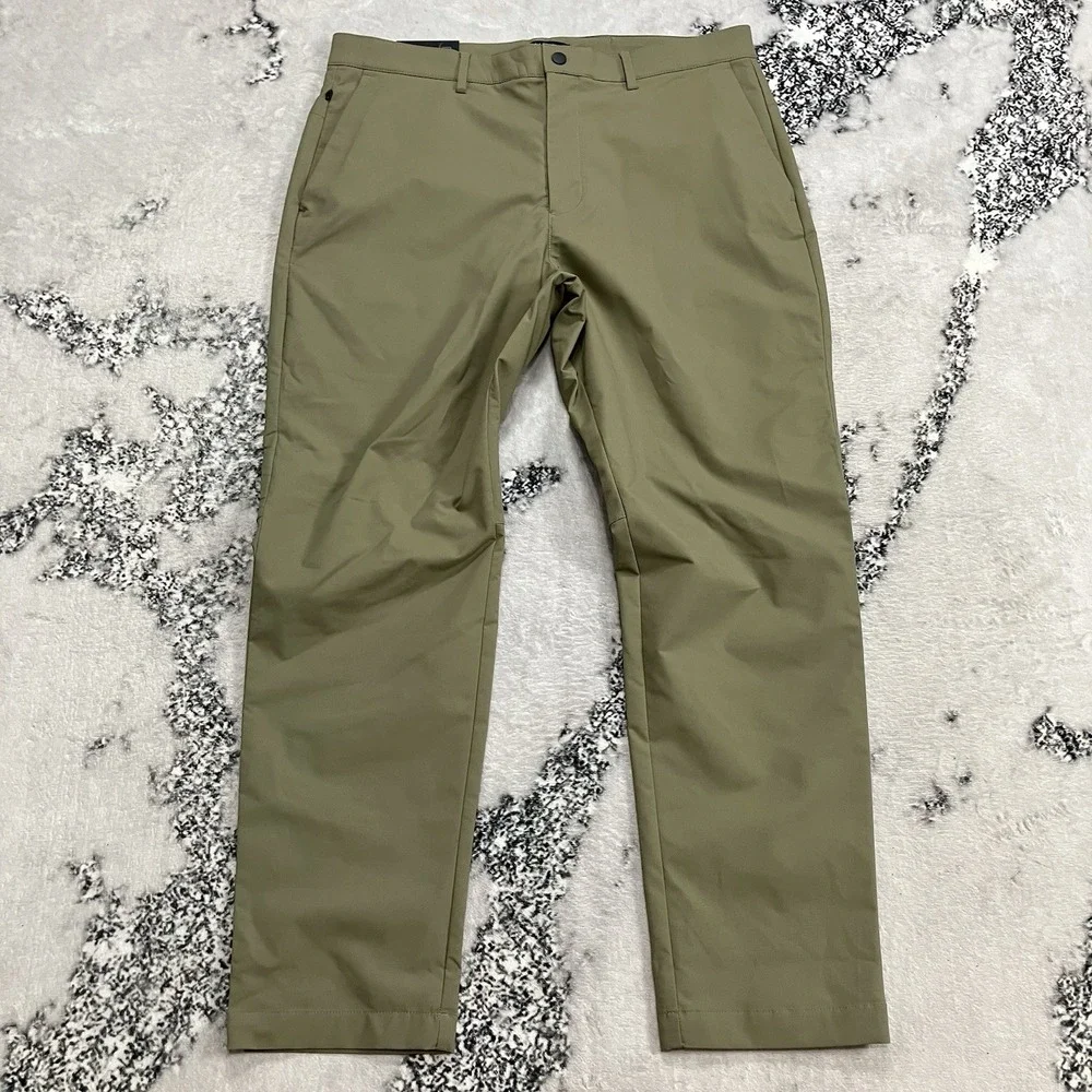 Banana Republic City Pant Slim Fit Khaki Stretch Performance Mens 35x30 NWT‎